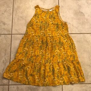 Old navy yellow/floral dress size M like new
